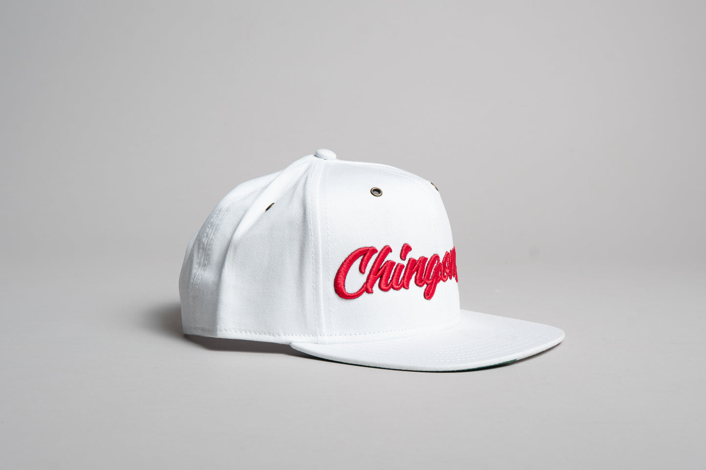 Gorra Chingonsote Cursiva (Blanco/Rojo)