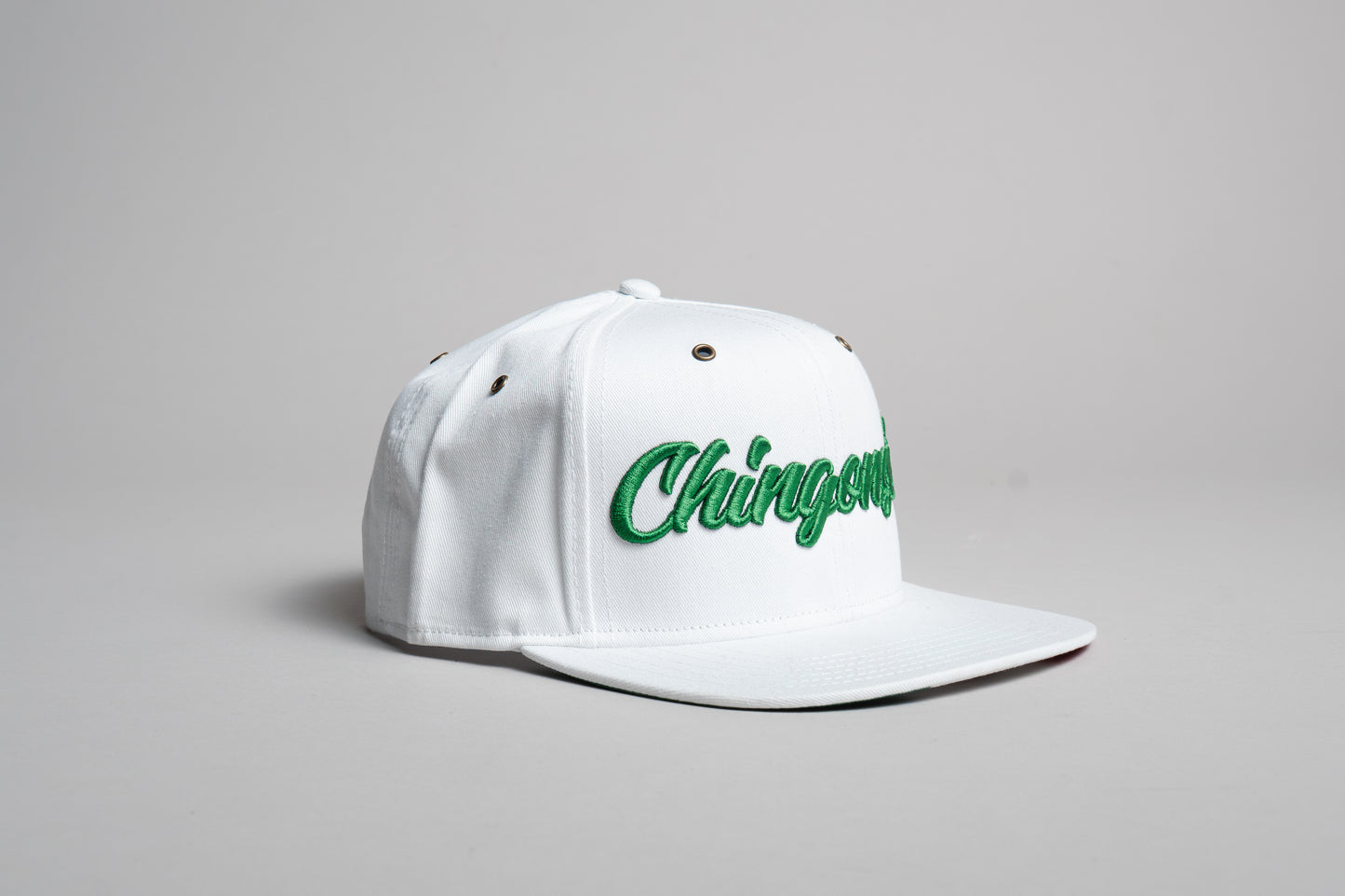 Gorra Chingonsote Cursiva (Blanco/Verde)