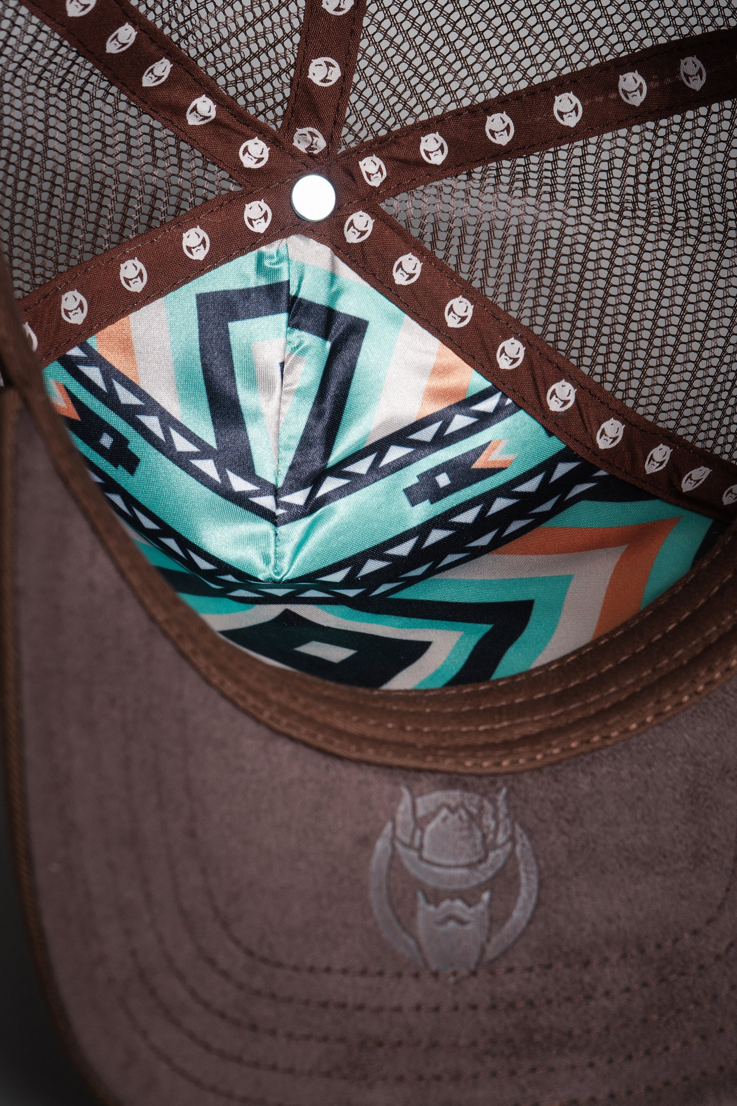 Gorra el vikingo tribal turquesa
