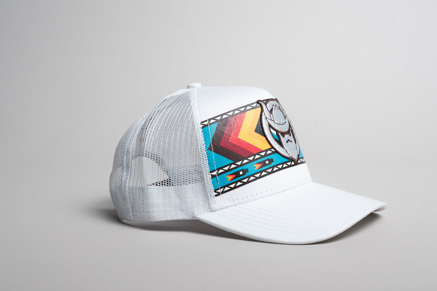 Gorra el vikingo tribal blanca