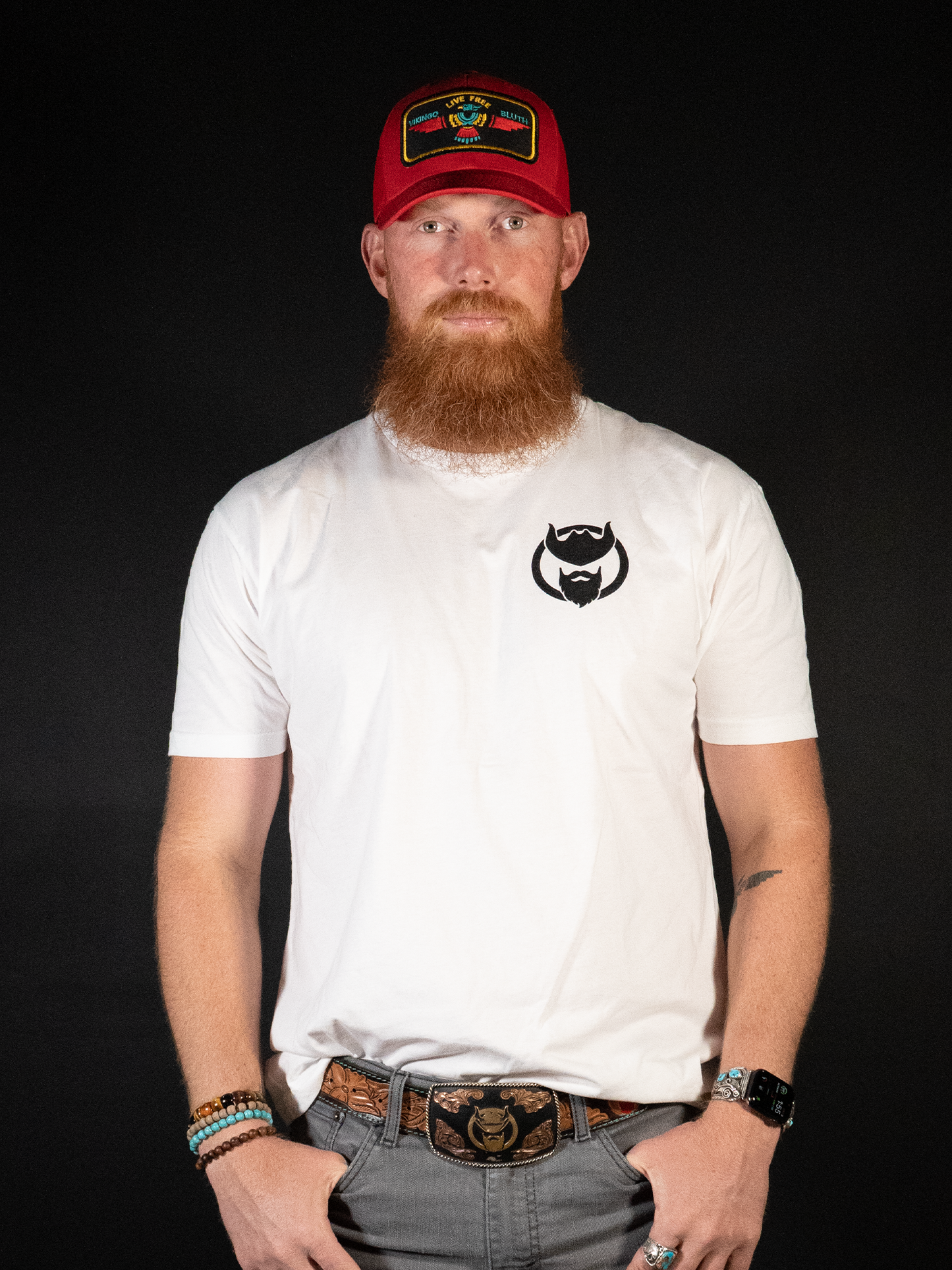 Gorra Live Free (Roja) - Curva