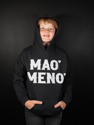 Sudadera Mao' Meno' (Negra) - Niños