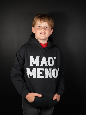 Sudadera Mao' Meno' (Negra) - Niños