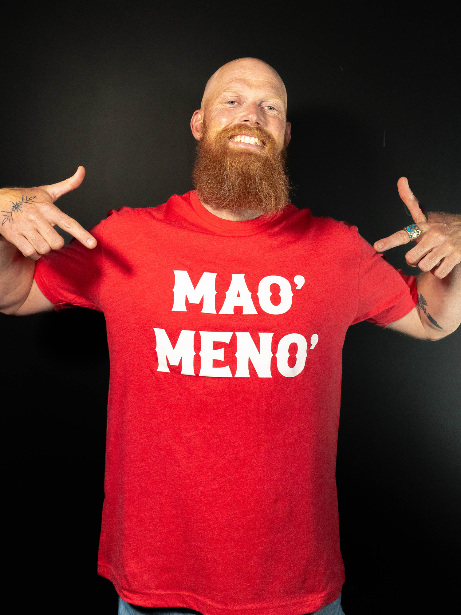 Camiseta Mao' Meno' (Roja)