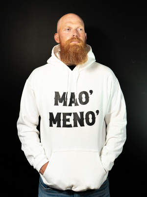 Sudadera Mao' Meno' (Blanca)