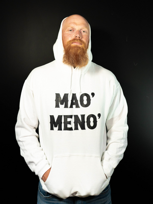 Sudadera Mao' Meno' (Blanca)