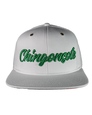 Gorra Chingonsote Cursiva (Blanco/Verde)