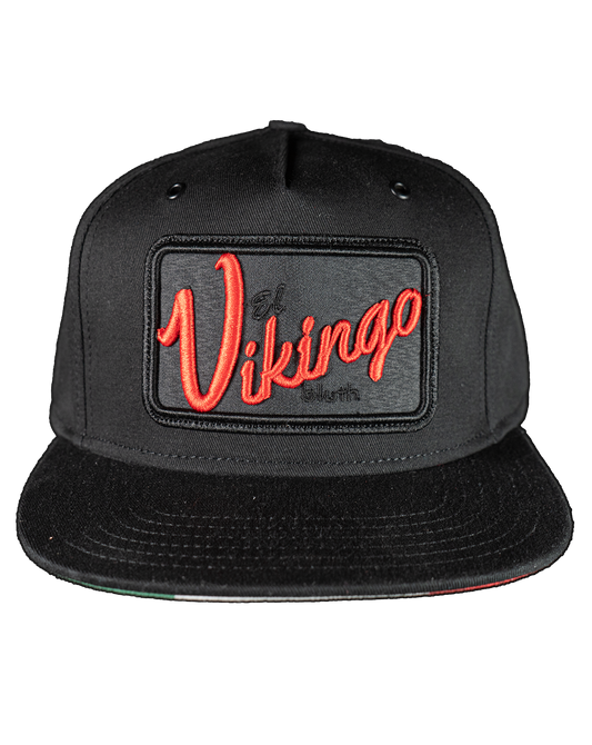 Gorra EVB (Negra) - Bandera México - Plana - 5 Paneles