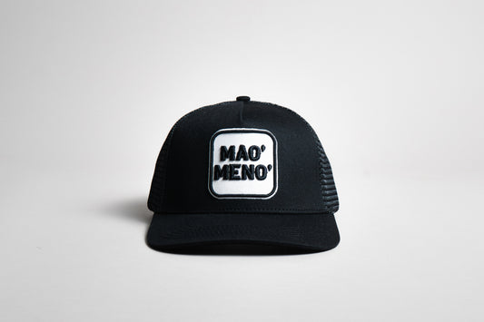 *Gorra Mao' Meno' Cuadro (Negra)