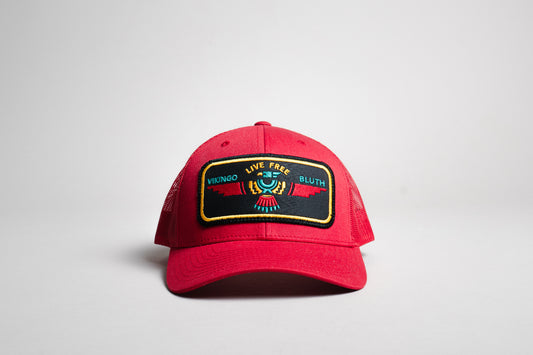 Gorra Live Free (Roja) - Curva