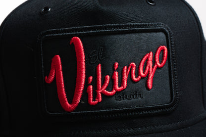 Gorra EVB (Negra) - Bandera México - Plana - 5 Paneles