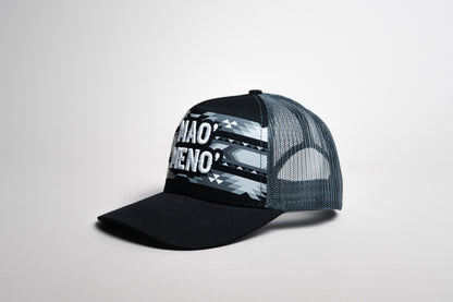 Gorra mao meno  tribal negra