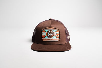 Gorra El Vikingo parche tribal turquesa