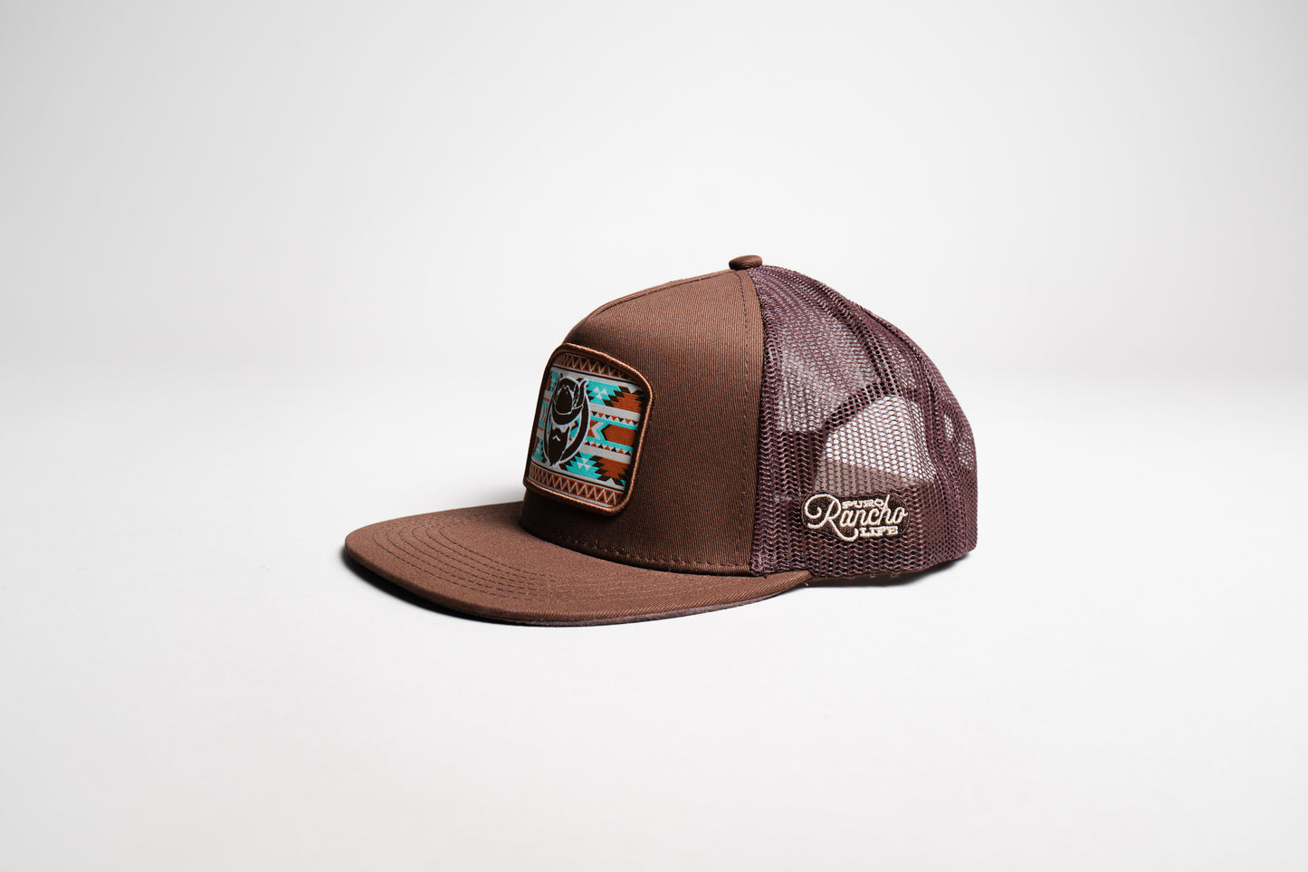 Gorra El Vikingo parche tribal turquesa