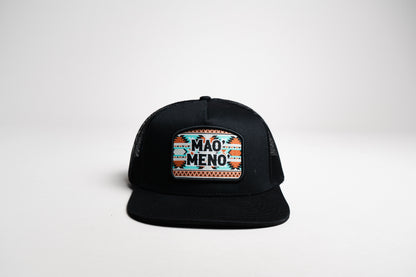 Gorra Mao meno parche tribal turquesa