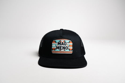 Gorra Mao meno parche tribal turquesa