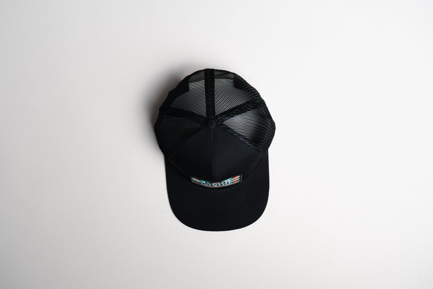 Gorra Mao meno parche tribal turquesa