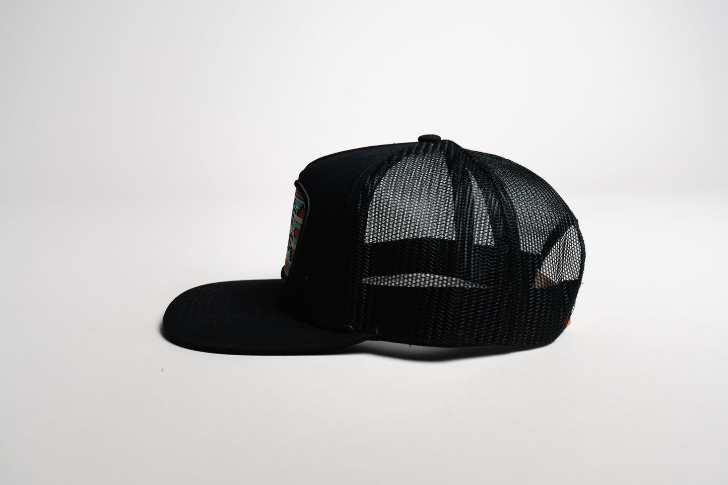 Gorra Mao meno parche tribal turquesa