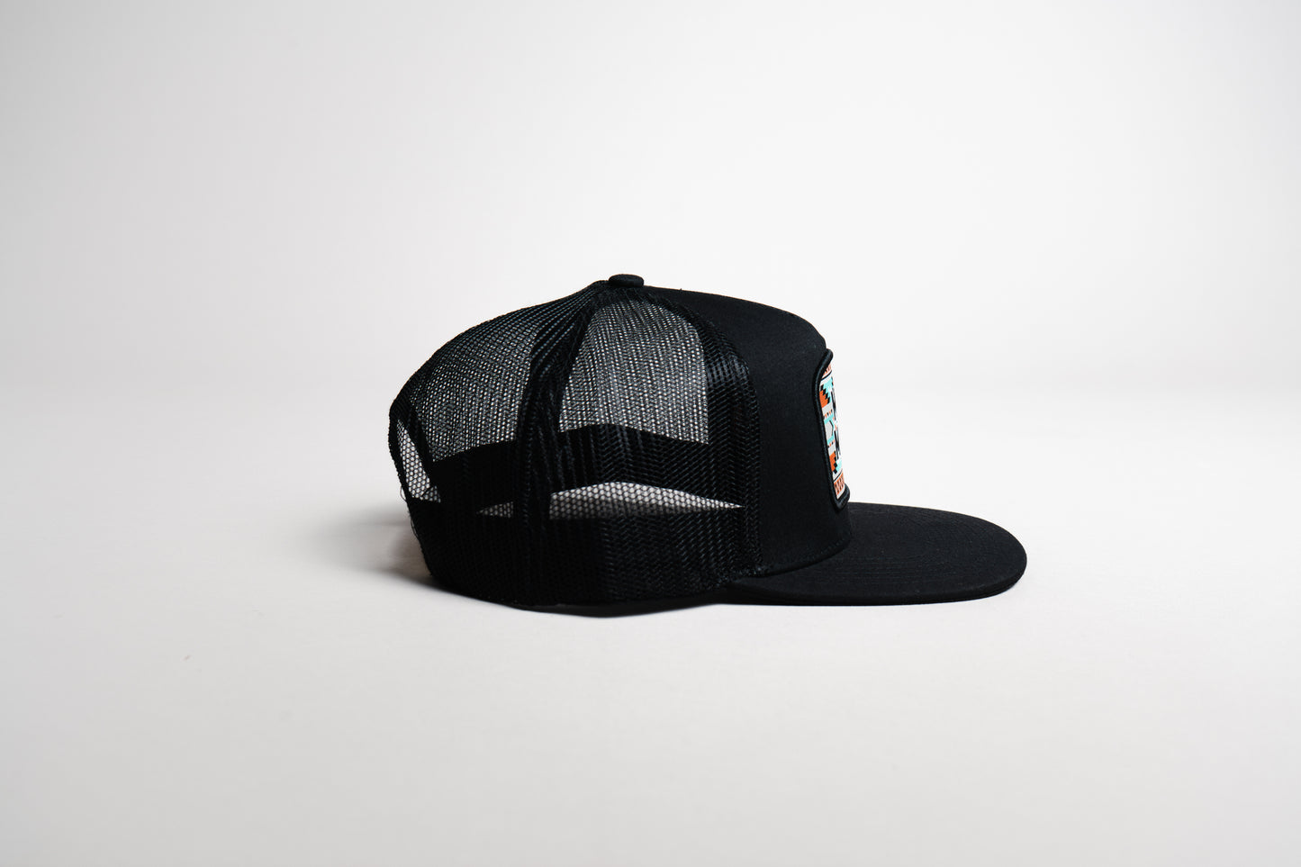 Gorra Mao meno parche tribal turquesa