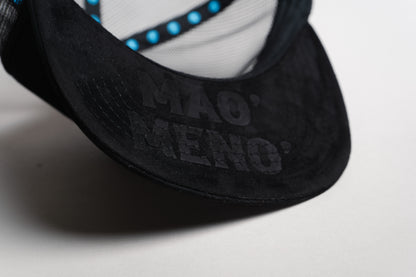 Gorra Mao meno parche tribal turquesa