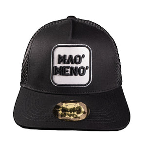 *Gorra Mao' Meno' Cuadro (Negra)