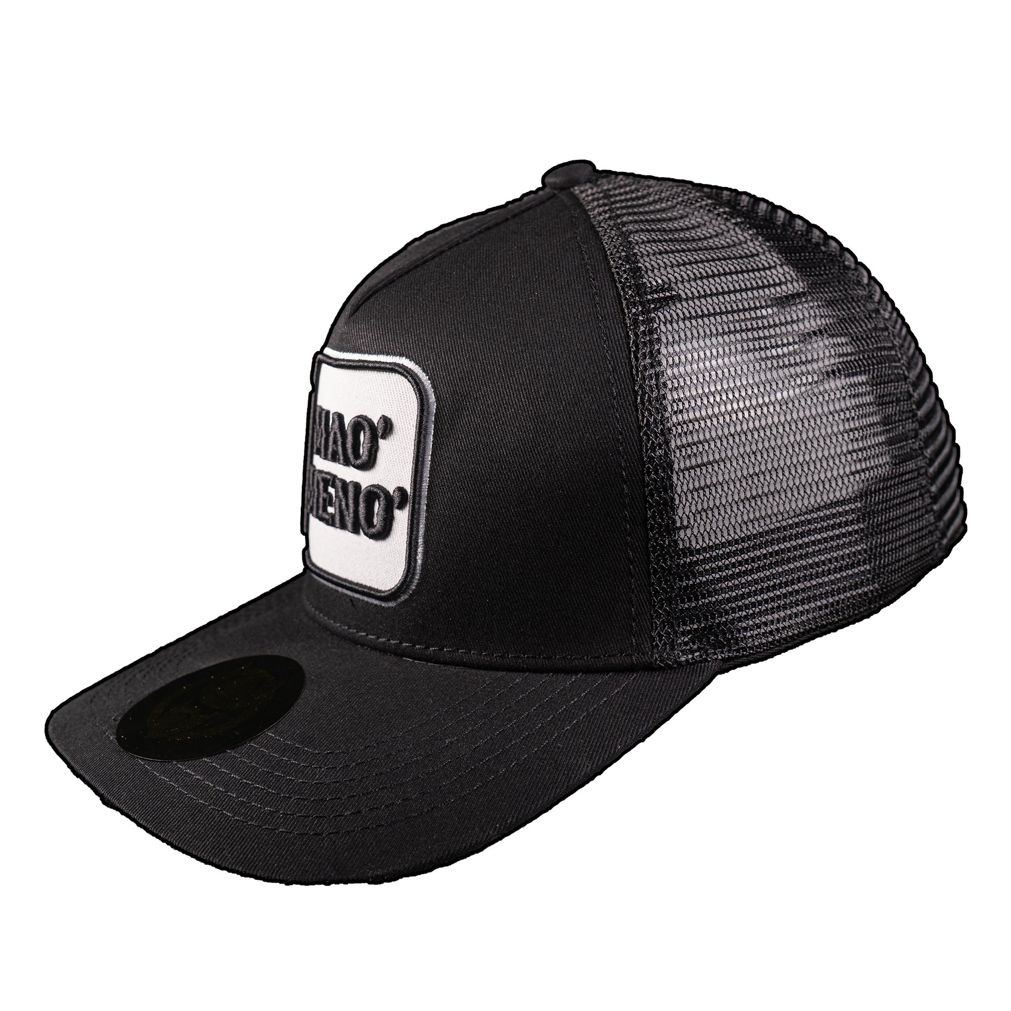 *Gorra Mao' Meno' Cuadro (Negra)